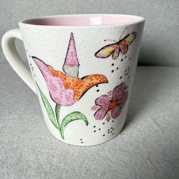 Seeds and Sunshine Floral Mosaic Pattern Coffee Mug Cup - Picture 3 of 9